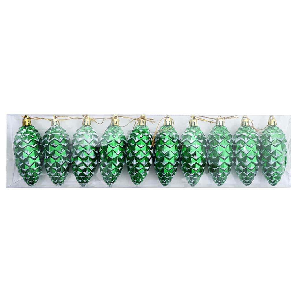Christmas Pine Cone Ball 40 pcs Green